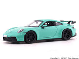 Porsche 911 992 GT3 Green 1:24 Bburago licensed diecast Scale Model car