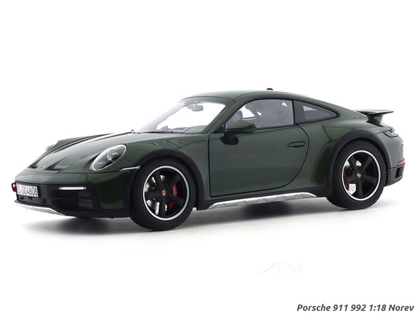 Porsche 911 992 Green 1:18 Norev diecast scale model car collectible