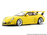 Porsche 911 997 RWB yellow 1:64 Tarmac Works diecast scale model car miniature