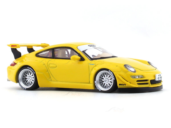 Porsche vecchia e nuova 997 bianca #118 1:64 asfalto funziona Porsche vecchia e nuova 997 bianca #118 1:64 asfalto funziona