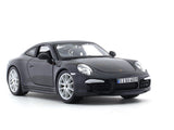 Porsche 911 Carrera S black 1:24 Bburago licensed diecast Scale Model car