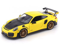 Porsche 911 GT2 RS yellow 1:24 Maisto diecast alloy scale model car