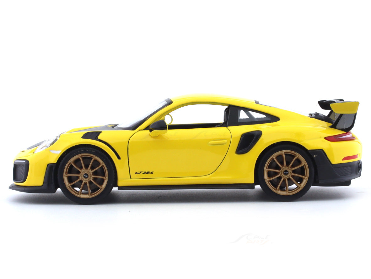 Porsche 911 GT2 RS yellow 1:24 Maisto diecast alloy scale model car ...