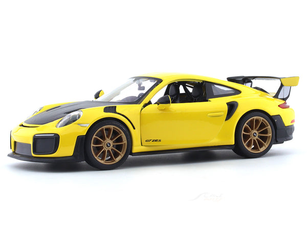 Porsche 911 GT2 RS yellow 1:24 Maisto diecast alloy scale model car