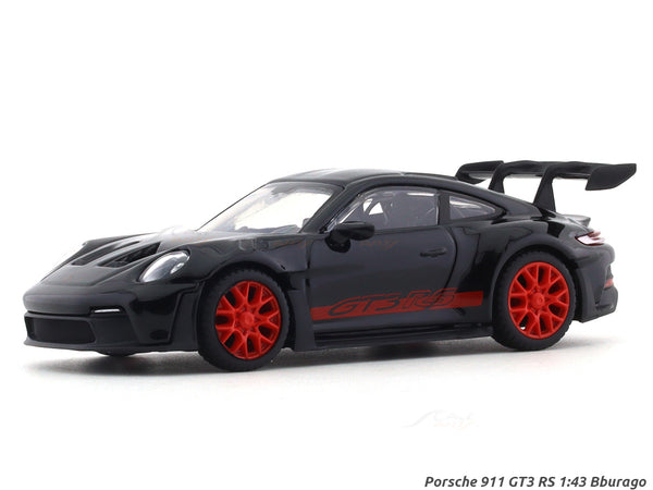 Porsche 911 GT3 RS black 1:43 Bburago Signature licensed diecast scale model car