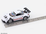 Porsche 911 GT3 RS White 1:33-42 RMZ City licensed pull back car scale model