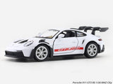 Porsche 911 GT3 RS White 1:32 RMZ City licensed pull back car scale model