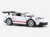 Porsche 911 GT3 RS White 1:33-42 RMZ City licensed pull back car scale model