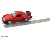 Porsche 911 Turbo 3.3 red 1:33-42 RMZ City licensed pull back car scale model