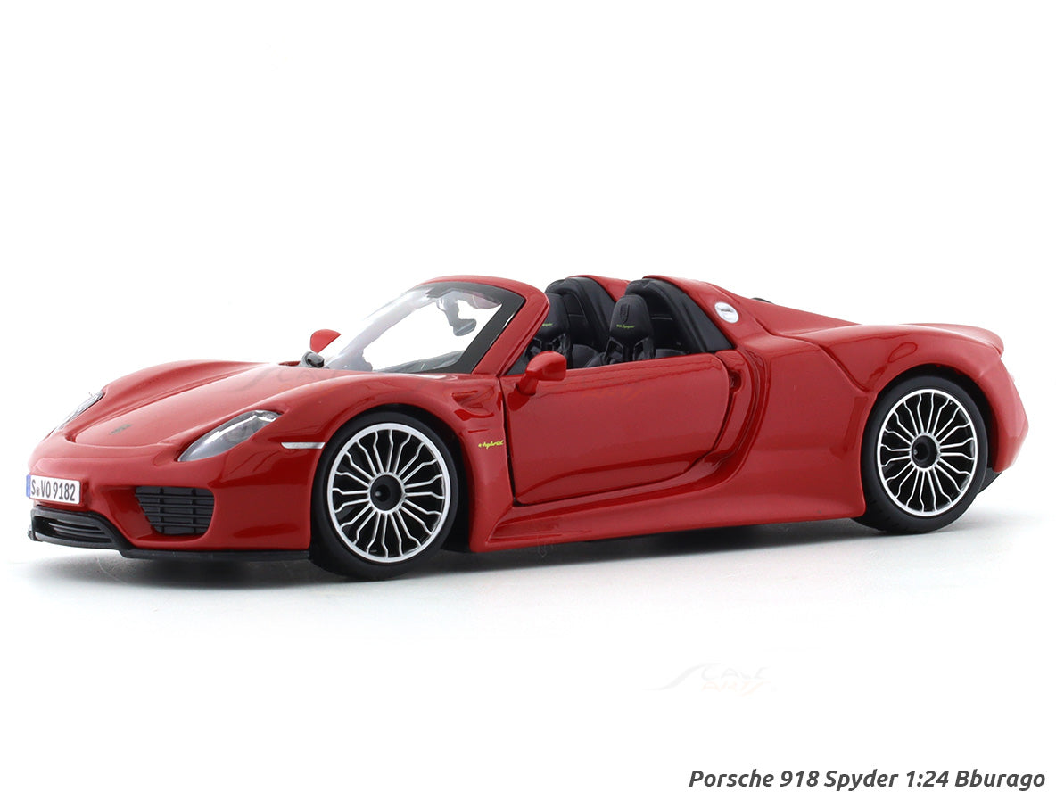 Porsche 918 Spyder Rouge échelle 1/24 Burago - Miniature Occasion