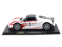 Porsche 918 Weissach 1:24 Bburago licensed diecast Scale Model car