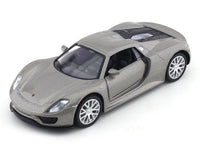 Porsche 918 grey 1:36 Super Fast pull back car scale model