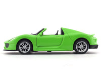 Porsche 918 Spyder like green pull back car