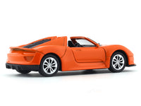 Porsche 918 Spyder like orange pull back car