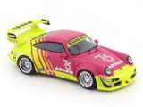 Porsche 964 RWB Advan 75 with figure 1:64 Mini Station diecast scale model car