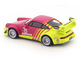 Porsche 964 RWB Advan 75 with figure 1:64 Mini Station diecast scale model car