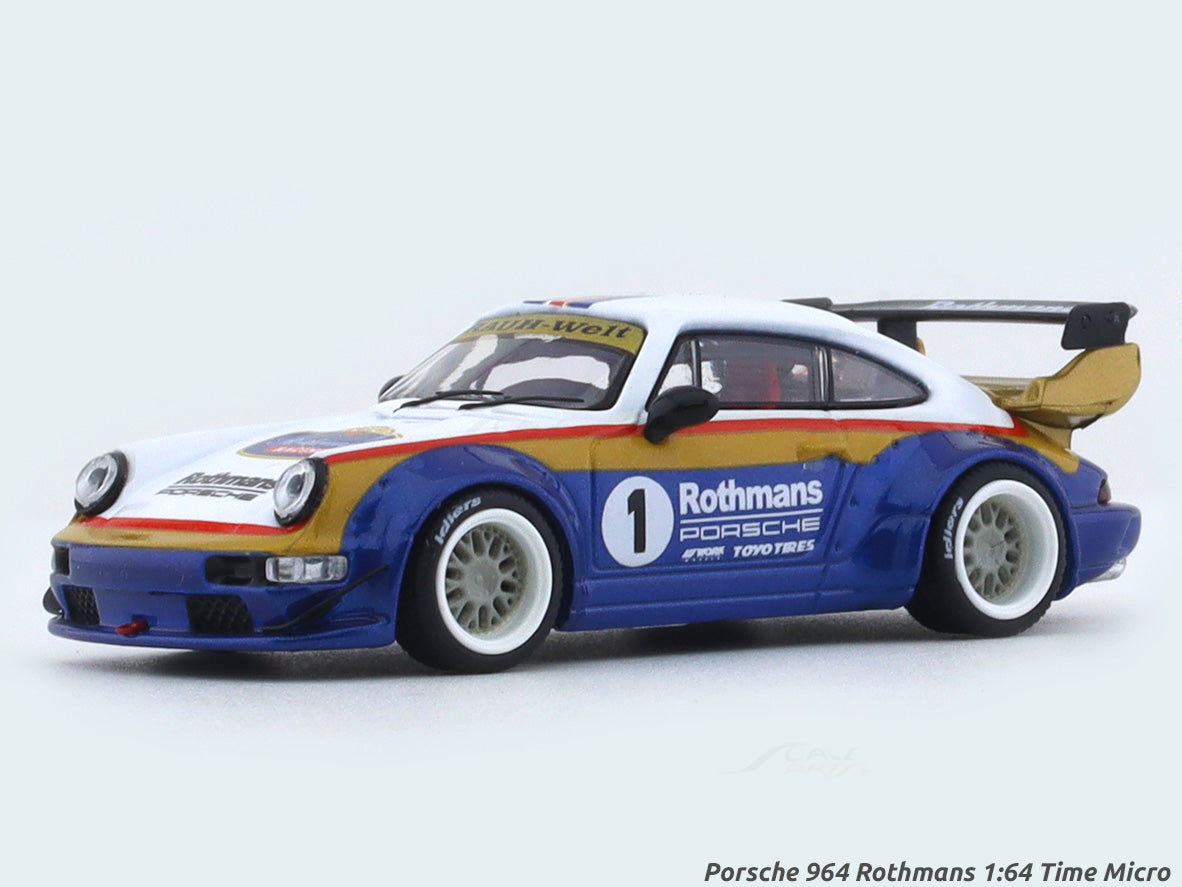 Porsche 964 Rothmans 1:64 Time Micro diecast scale model collectible ...