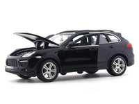 Porsche Cayenne Turbo black 1:24 Bburago licensed diecast Scale Model car