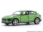 Porsche Macan S green 1:32 RMZ City 5 inch pullback diecast scale model car