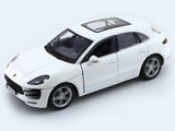 Porsche Mecan White 1:24 Bburago licensed diecast Scale Model car