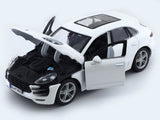 Porsche Mecan White 1:24 Bburago licensed diecast Scale Model car