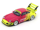 Porsche RWB 993 with figure advan 1:64 Time Micro diecast scale model car