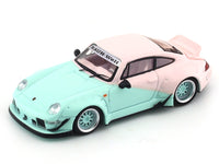 Porsche RWB 993 with figure blue 1:64 Time Micro diecast scale model car