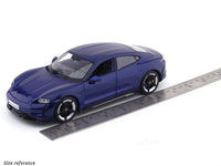 Porsche Taycan Turbo S blue 1:24 Bburago licensed diecast Scale Model car