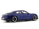 Porsche Taycan Turbo S blue 1:24 Bburago licensed diecast Scale Model car