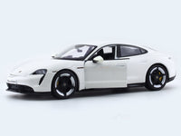 Porsche Taycan Turbo S White 1:24 Bburago licensed diecast Scale Model car