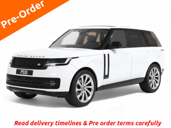 Pre Order : Range-Rover P530 Autobiography Fuji White 1:18 GT Spirit resin scale model car collectible