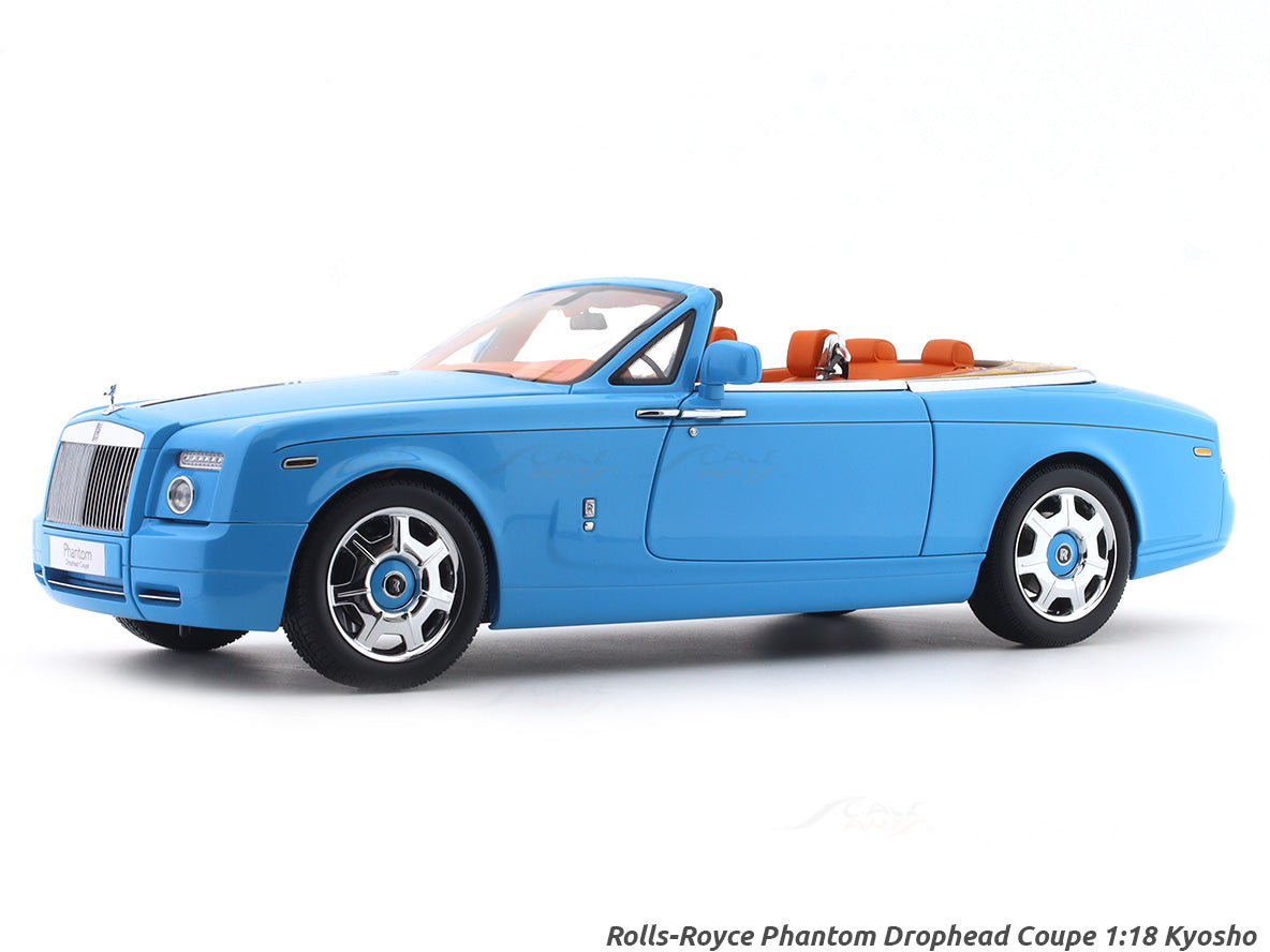 ミニカー Rolls-Royce Phantom Drophead Coupe Rolls-Royce Phantom Drophead Coupe blue 1:18 Kyosho licensed