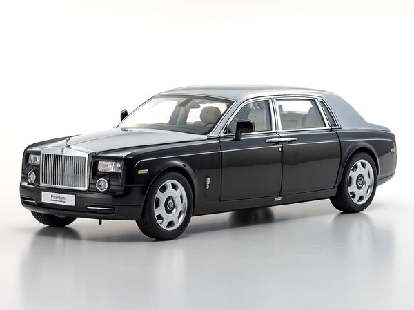 PreOrder : Rolls-Royce Phantom EWB Black Silver 1:18 Kyosho diecast scale model car