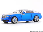 Rolls-Royce Wraith blue 1:64 LJM diecast scale model car miniature