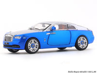 Rolls-Royce Wraith blue 1:64 LJM diecast scale model car miniature