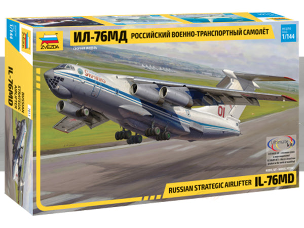 Russian strategic airlifter IL-76MD 1:144 Zvezda plastic model kit