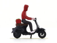 Scooter black 1:64 YTM resin scale model bike