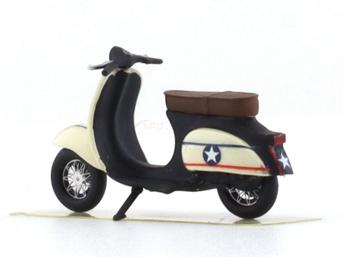Scooter White 1:64 YTM resin scale model bike | Scale Arts India