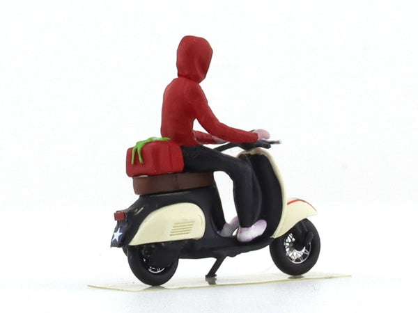 Scooter Scale Model Scooter White 1:64 YTM resin scale model bike | Scale Arts India