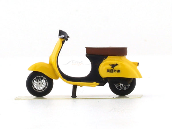 Scooter Scale Model Scooter Yellow 1:64 YTM resin scale model bike | Scale Arts India