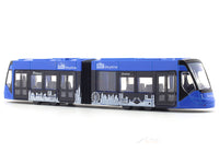 Siemens Avenio Tram blue 1:100 Majorette scale model bus