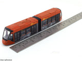 Siemens Avenio Tram orange 1:100 Majorette scale model bus