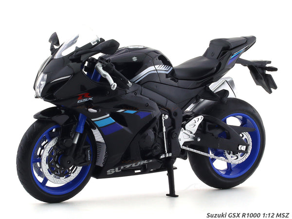 Suzuki GSX R1000 Black 1:12 MSZ diecast scale model bike collectible