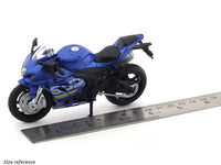 Suzuki GSX R1000 blue 1:18 MSZ licensed diecast scale model bike collectible