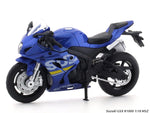 Suzuki GSX R1000 blue 1:18 MSZ licensed diecast scale model bike collectible