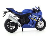 Suzuki GSX R1000 blue 1:18 MSZ licensed diecast scale model bike collectible