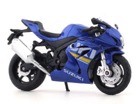 Suzuki GSX R1000 blue 1:18 MSZ licensed diecast scale model bike collectible