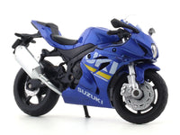 Suzuki GSX R1000 blue 1:18 MSZ licensed diecast scale model bike collectible