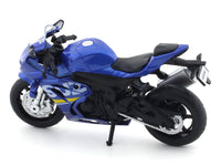 Suzuki GSX R1000 blue 1:18 MSZ licensed diecast scale model bike collectible