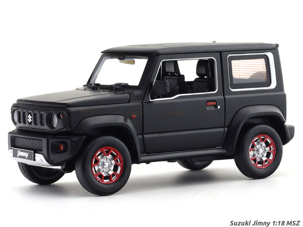Suzuki Jimny Matte Black 1:18 MSZ licensed diecast scale model car collectible